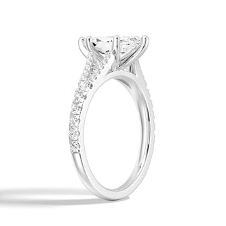 NEW Marquise Cut Split-Shank Moissanite Engagement Ring - MSBLUE JEWELRY