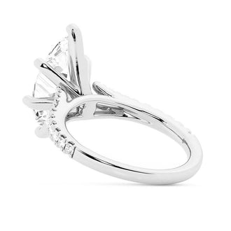 NEW Marquise Cut Split-Shank Moissanite Engagement Ring - MSBLUE Jewelry