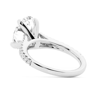 Oval Cut Split-Shank Engagement Ring - MSBLUE Jewelry