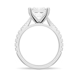 Princess Cut Split-Shank Moissanite Engagement Ring