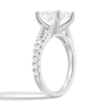 Princess Cut Split-Shank Engagement Ring