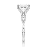 Princess Cut Split-Shank Engagement Ring