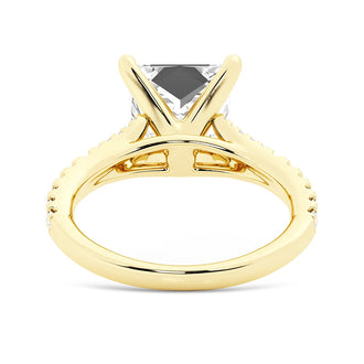 NEW Princess Cut Split-Shank Moissanite Engagement Ring