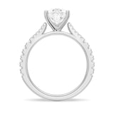 NEW Pear Shaped Split-Shank Moissanite Engagement Ring