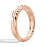 5mm Asymmetric Minimalist Moissanite Men's Wedding Ring