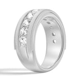 9mm Moissanite Men's Wedding Band - MSBLUE Jewelry