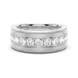 9mm Moissanite Men's Wedding Band