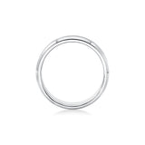 7mm Brushed Finish Men's Wedding Band With Beveled Edges