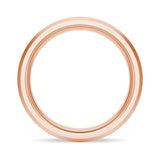 6mm Bezel Set Moissanite Men's Wedding Ring With Beveled Edges