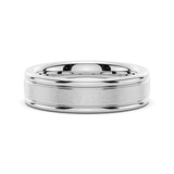 6mm Brushed Finish Men's Wedding Band