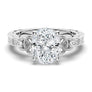 Vintage Celtic Knots Design Oval Moissanite Engagement Ring - MSBLUE Jewelry