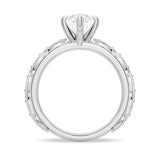 Vintage Infinity Milgrain Marquise Moissanite Engagement Ring