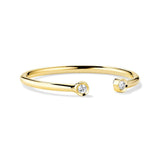 Slim Lab Grown Diamonds Open Ring - MSBLUE Jewelry