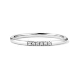 Petite 6 Lab Grown Diamond Line Ring - MSBLUE Jewelry