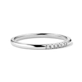 Petite 6 Lab Grown Diamond Line Ring - MSBLUE Jewelry