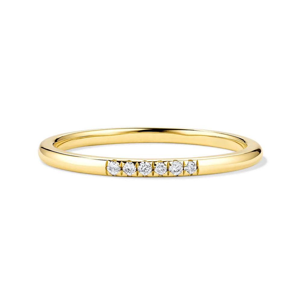 Petite 6 Lab Grown Diamond Line Ring - MSBLUE Jewelry