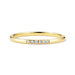 Petite 6 Lab Grown Diamond Line Ring - MSBLUE Jewelry