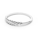 Thin Croissant Stacking Ring