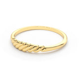 Thin Croissant Stacking Ring