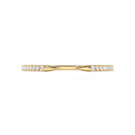 Pavé Diamonds Claw Stacking Open Ring - MSBLUE Jewelry