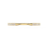 Pavé Diamonds Claw Stacking Open Ring - MSBLUE Jewelry