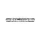 Simple Ribbed Bar Eternity Ring - MSBLUE Jewelry