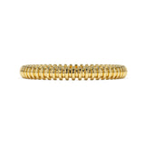 Simple Ribbed Bar Eternity Ring - MSBLUE Jewelry