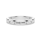 Baguette Cut Moissanite Wedding Band