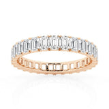 4.6ctw. Emerald Cut Moissanite Eternity Band - MSBLUE Jewelry