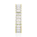 4.6ctw. Emerald Cut Moissanite Eternity Band