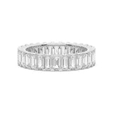 4.6ctw. Emerald Cut Moissanite Eternity Band