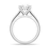 4 Prong Round Cut Moissanite Solitaire Engagement Ring