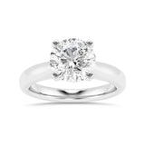 4 Prong Round Cut Moissanite Solitaire Engagement Ring