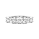 5ctw. Princess Cut Moissanite Eternity Band