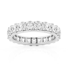 5ctw. Princess Cut Moissanite Eternity Band - MSBLUE Jewelry