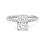 Radiant Cut Moissanite Engagement Ring with Hidden Halo and Anniversary Stone Accent - MSBLUE Jewelry,
#White-Gold-Plated-Silver