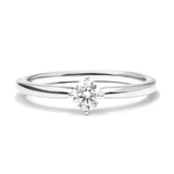 Petite Round Cut Lab-Grown Diamond Solitaire Promise Ring