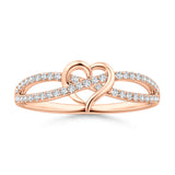 Lab-Grown Diamond Infinity Heart Promise Ring