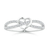 Lab-Grown Diamond Infinity Heart Promise Ring