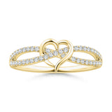 Lab-Grown Diamond Infinity Heart Promise Ring