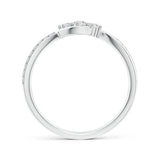 Infinity Twist Three-Stone Lab Grown Diamond Promise Ring