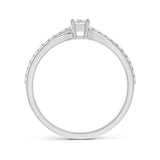 Princess-Cut Lab Grown Diamond Split Shank Promise Ring