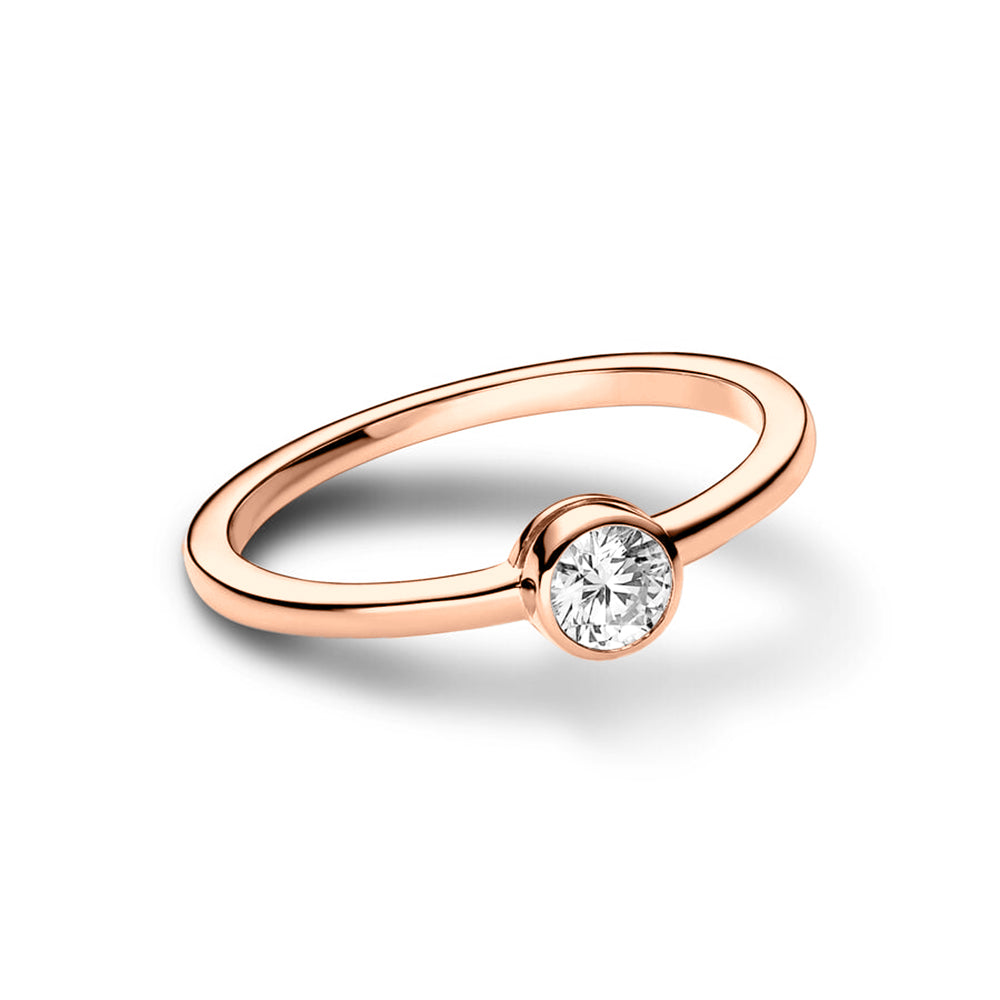 Petite Lab-Grown Diamond Bezel Promise Ring