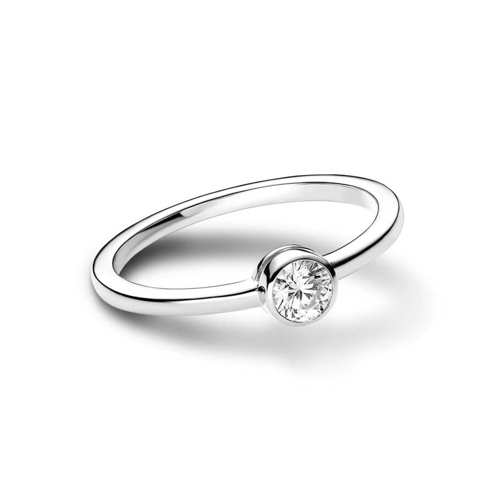 Petite Lab Grown Diamond Bezel Promise Ring – MSBLUE Jewelry