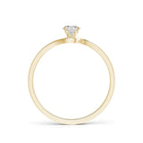 Classic Solitaire Round Lab-Grown Diamond Twist Promise Ring