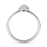 Pear Cluster Lab-Grown Diamond Promise Ring