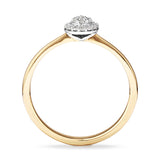 Pear Cluster Lab-Grown Diamond Promise Ring