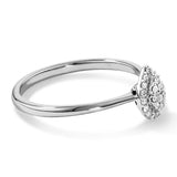 Pear Cluster Lab-Grown Diamond Promise Ring