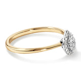 Pear Cluster Lab-Grown Diamond Promise Ring