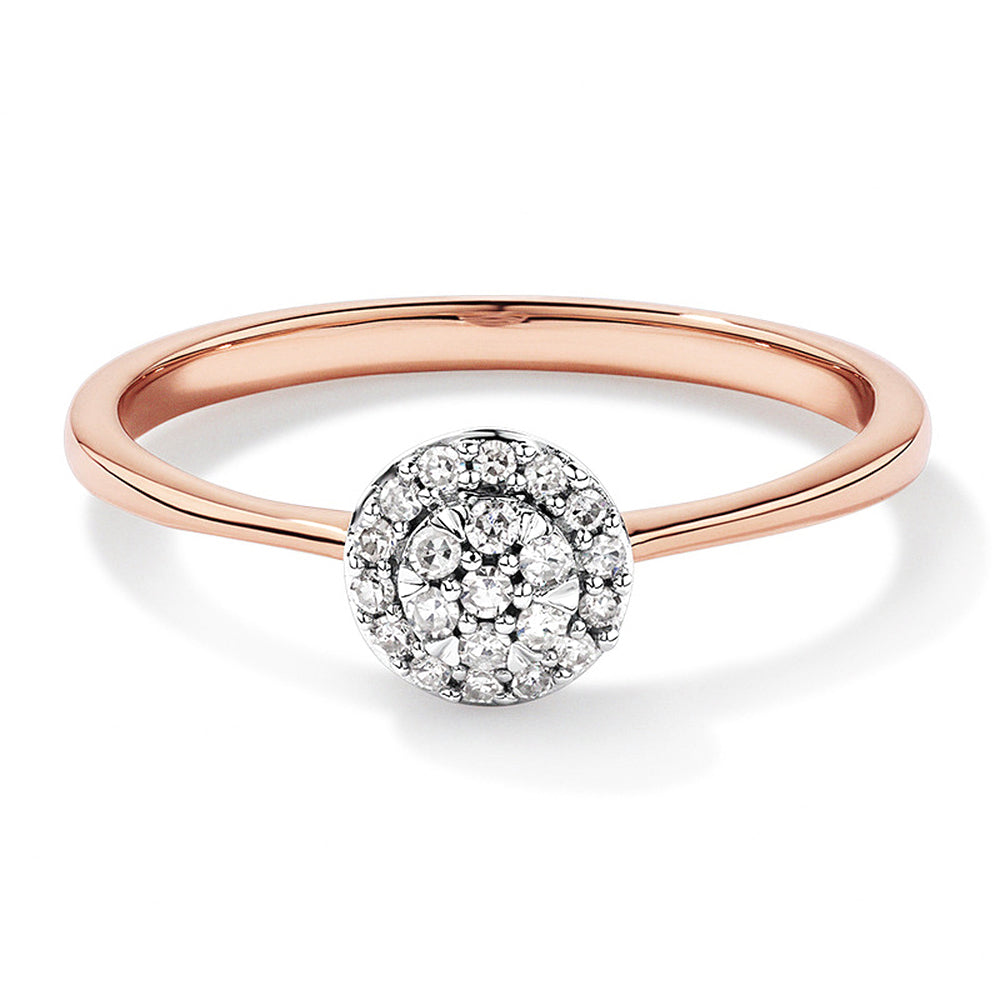 Round Cluster Lab-Grown Diamond Promise Ring